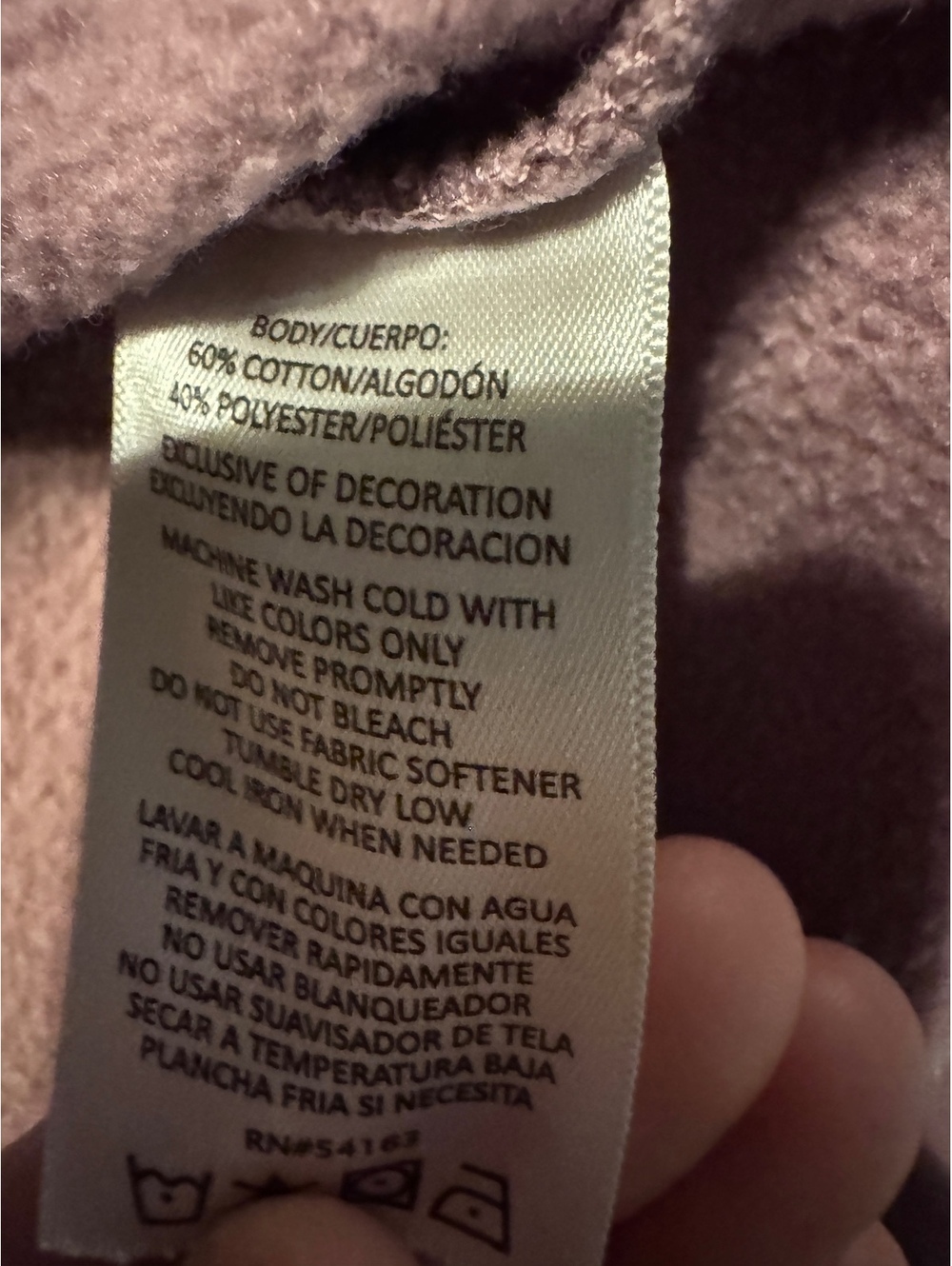 Calvin Klein light purple hoodie - Picture 4 of 6